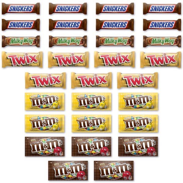 M&M's, Snickers and More Chocolate Candy Bars, Variety Pack, 30-count - Image 4